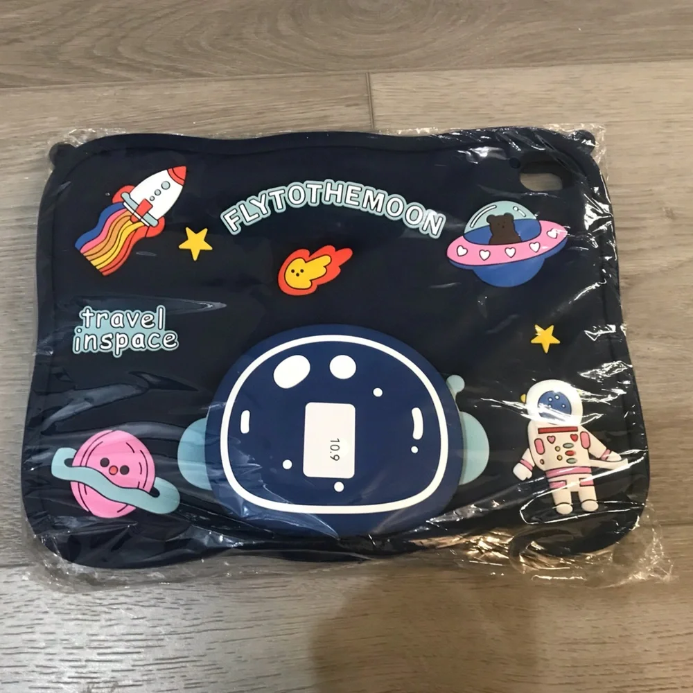 Space-Themed Astronaut Tablet Case with Strap